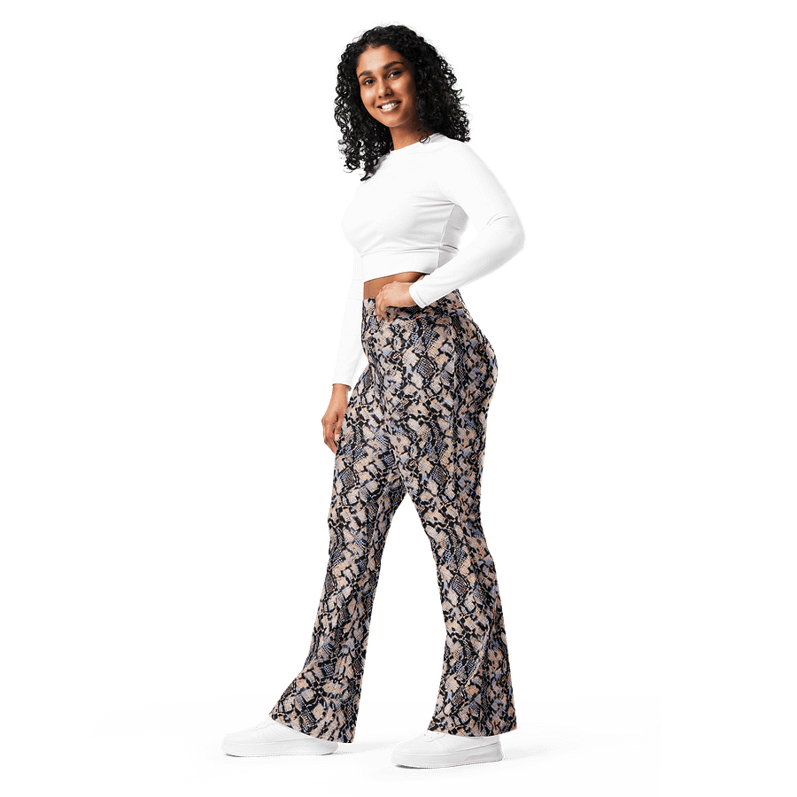 Best Snake Skin Flare Leggings product image (10)