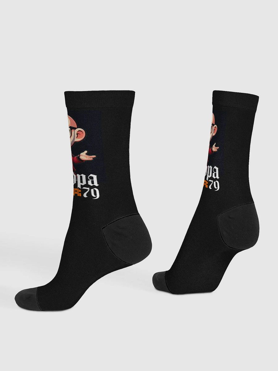 Grandpa Gamer 79 Graphic Crew Socks product image (4)