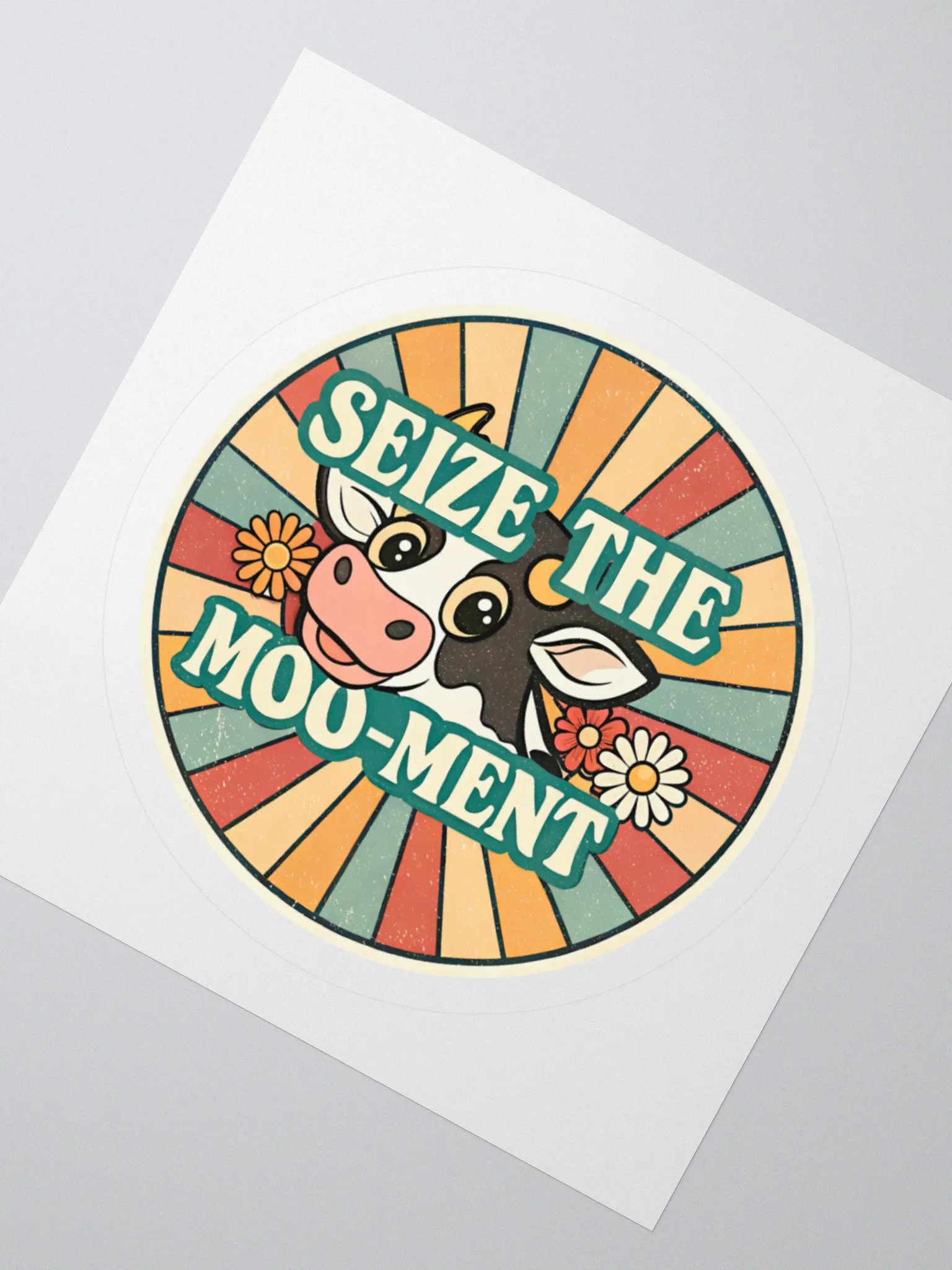 Seize the Moo-ment Cow Kiss Cut Stickers product image (5)