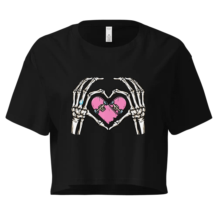 Skate Heart Shirt crop Top product image (1)