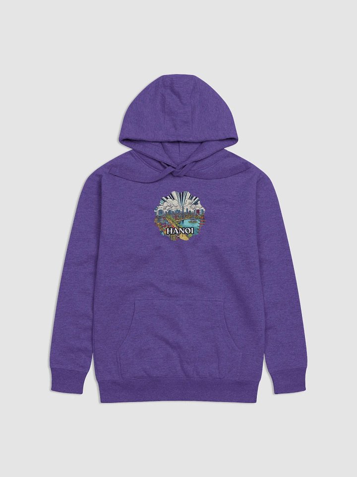 Cotton Heritage Unisex Premium Hoodie | AI Design Hanoi city Vietnam product image (2)