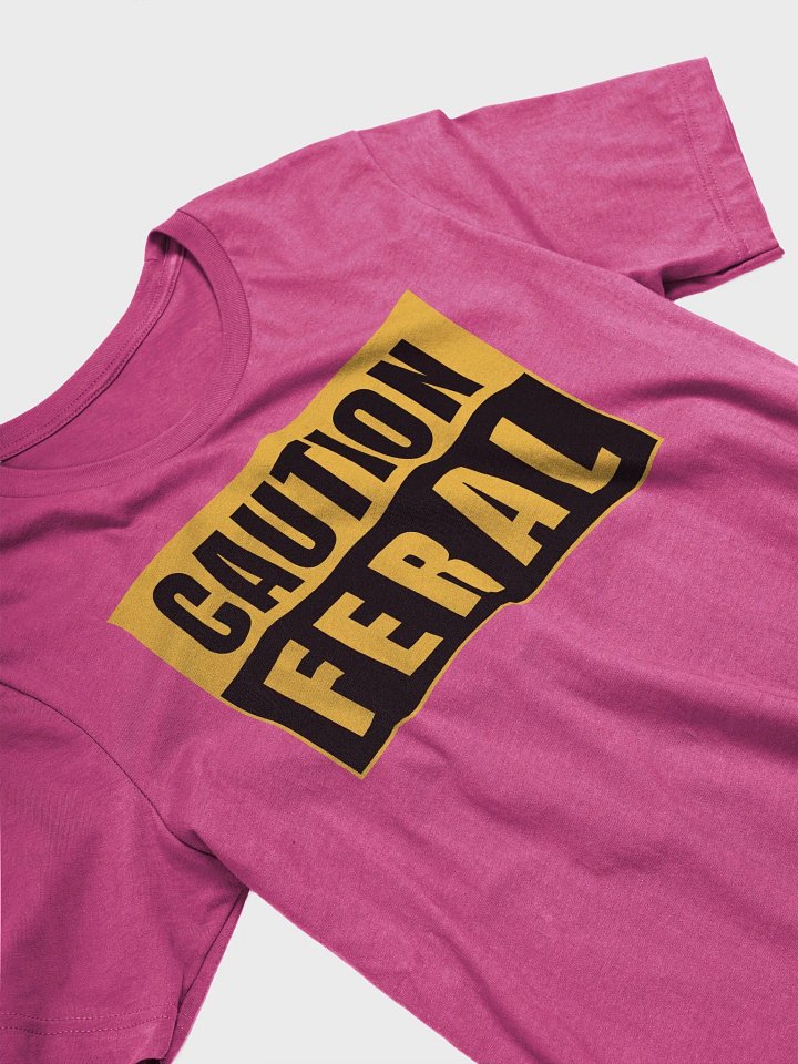 CAUTION FERAL - Bella Canvas 3001 Unisex Supersoft T-Shirt product image (9)