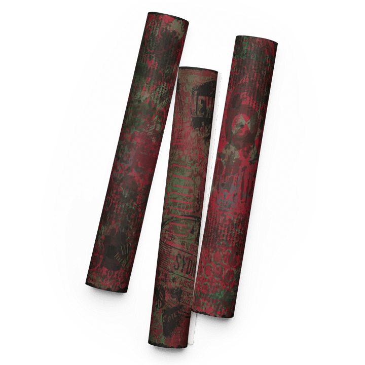 Red Green Grunge Wrapping Paper product image (1)