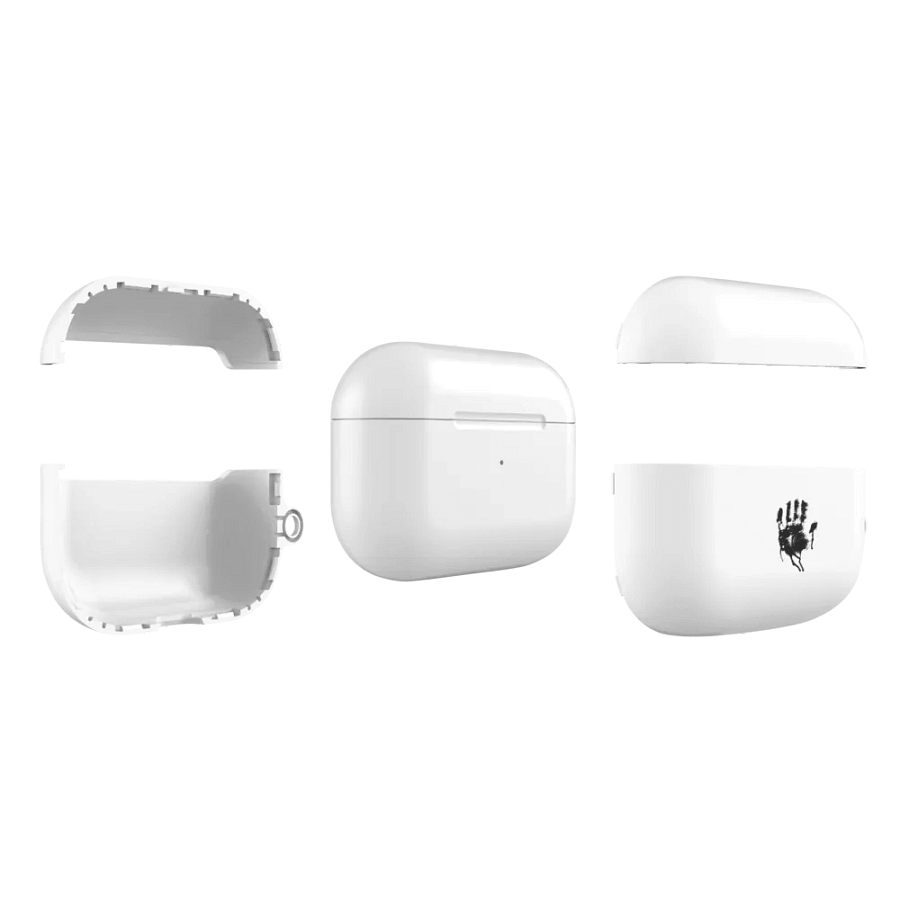 Waargebeurd Logo Airpods Case Glad (White) product image (5)