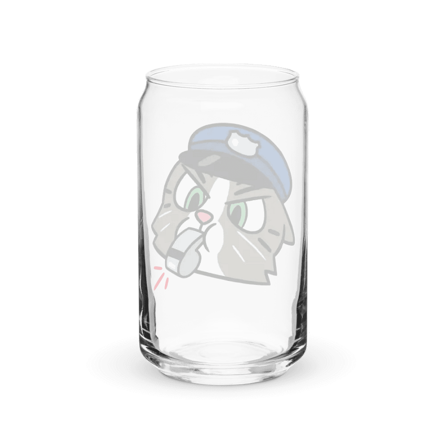 Officer Kitty Cat Can-Shaped Glass product image (38)