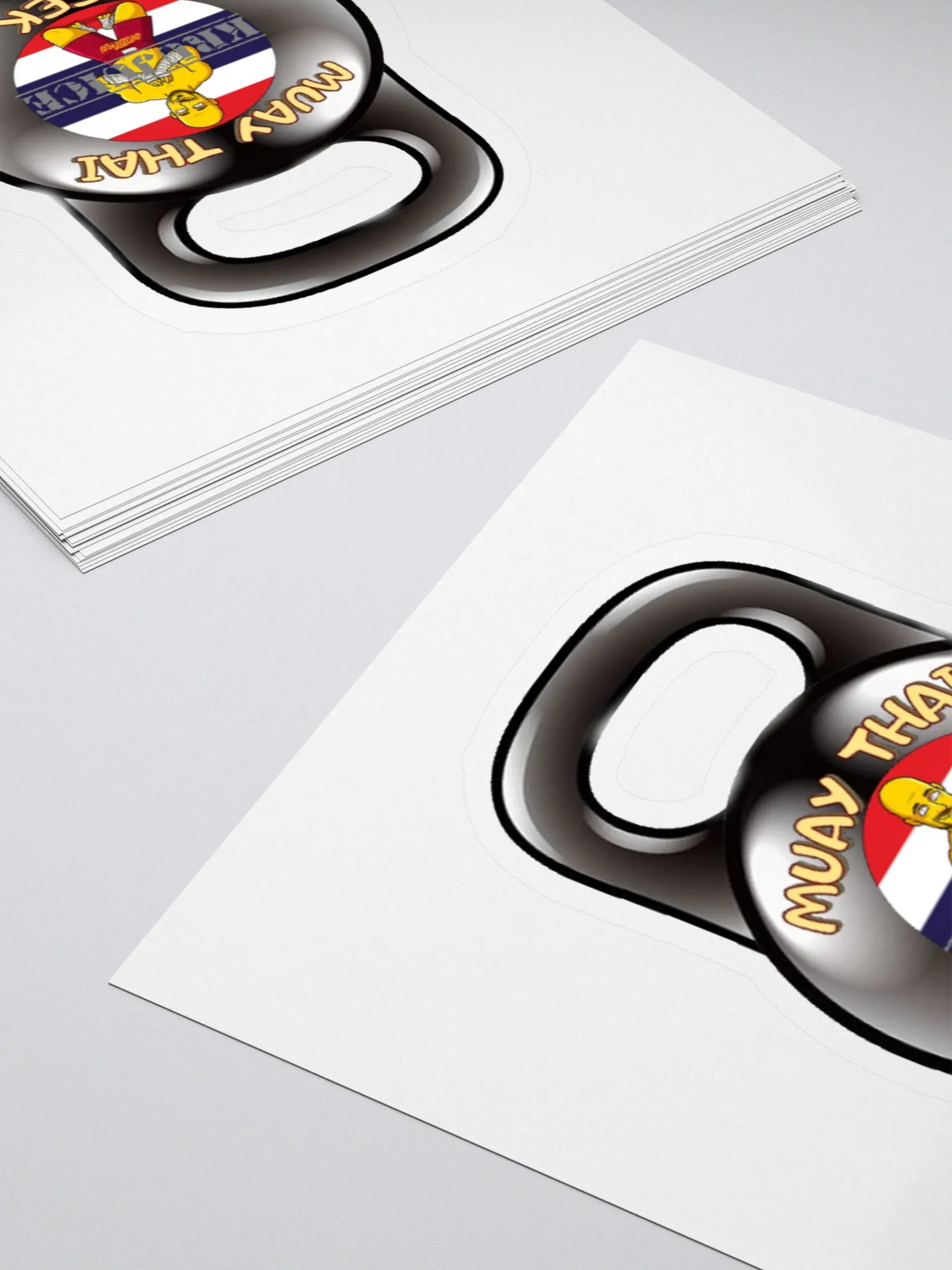 Muay Thai Geek Kettlebell stickers product image (4)