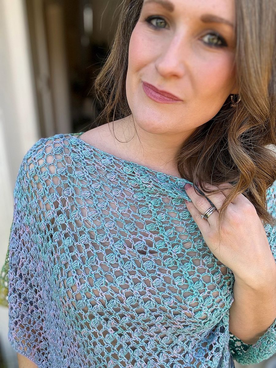 Lightweight Lacy Poncho Crochet Pattern PDF product image (5)