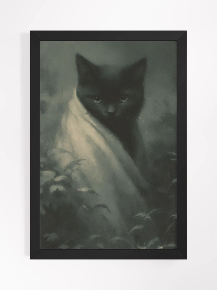 Enigmatic Feline Reverie Framed Poster product image (1)