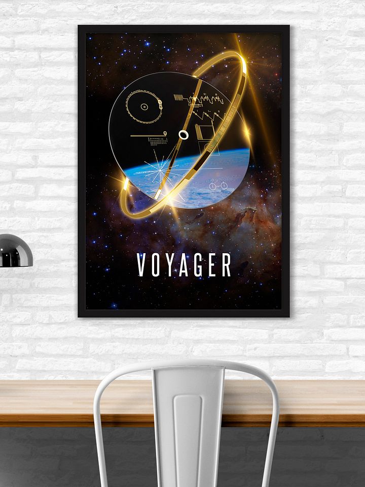 Voyager 1 Golden Record, 3D — space poster, science print product image (2)