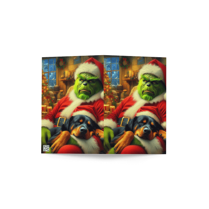 Grinch & Rottweiler Greeting Card product image (4)