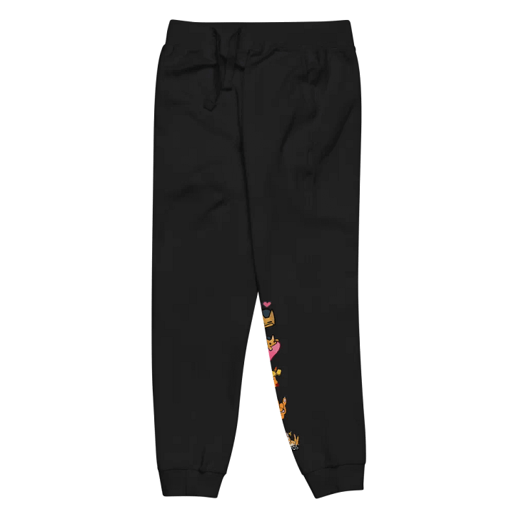 Whimsical Cat Cartoon Fleece Joggers product image (2)