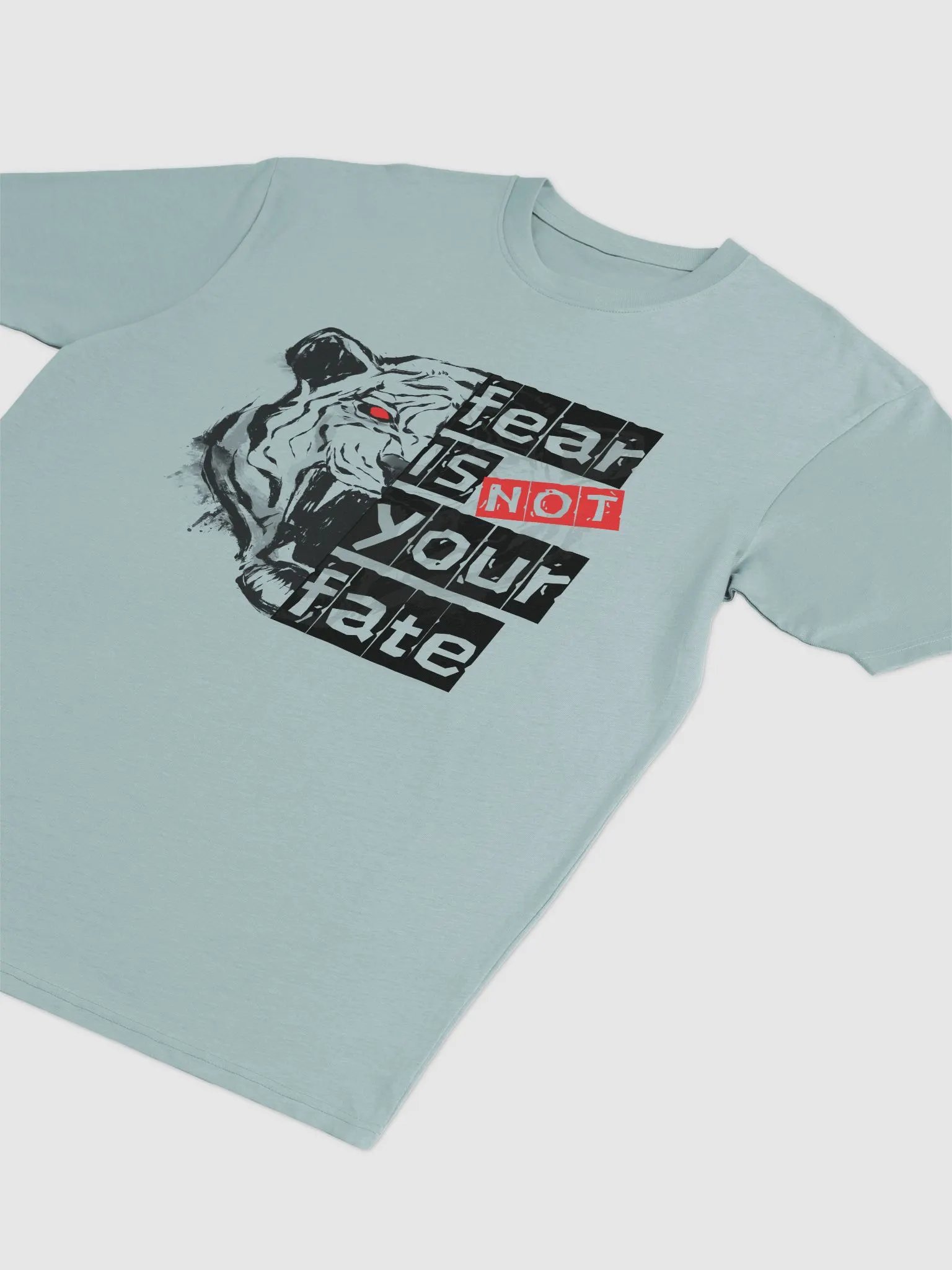 Fear Is Not Your Fate Watercolor Tiger Motivational T-shirt product image (11)
