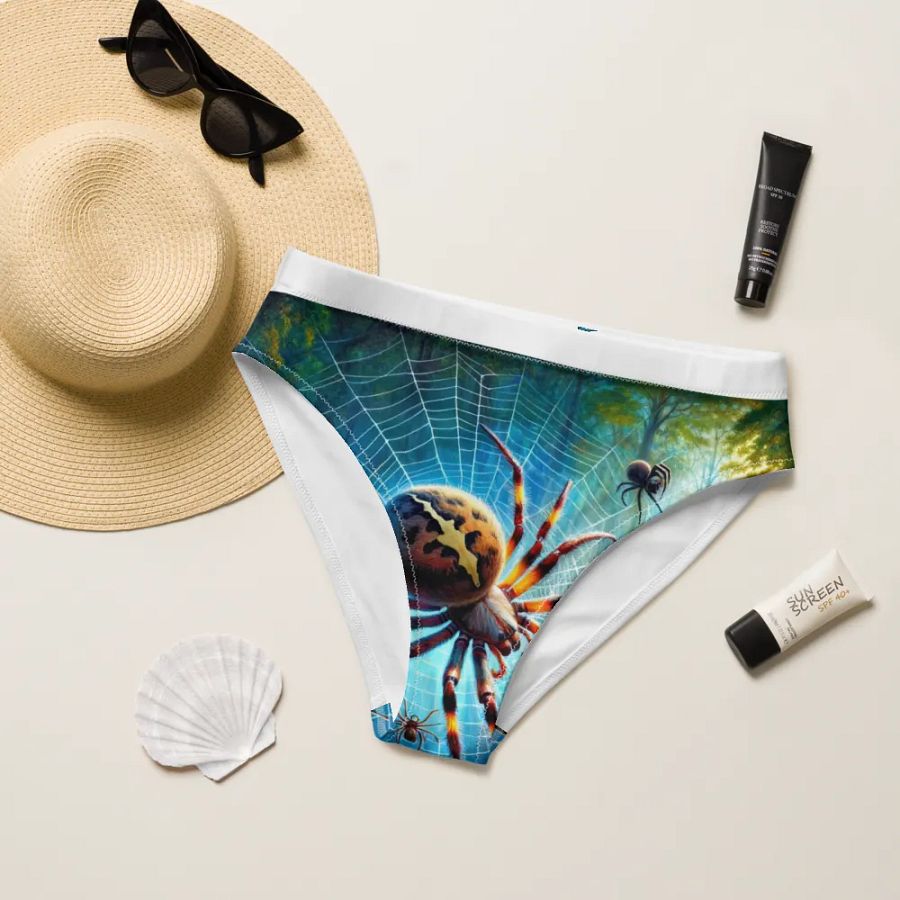 Arachnid Dreams High-Waisted Bikini Bottoms product image (8)