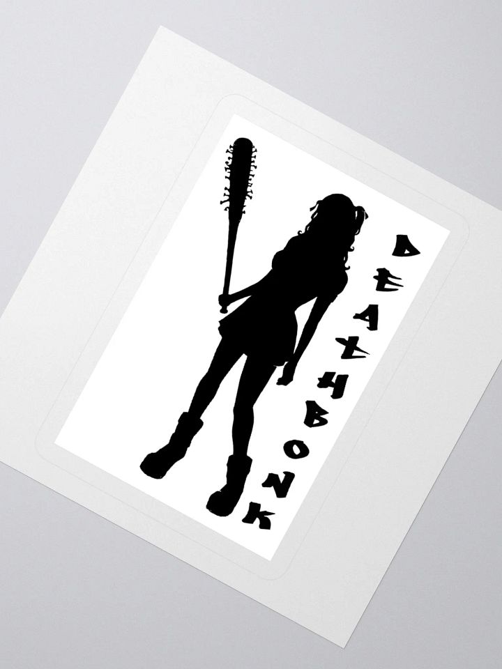 DEATHBONK Sticker (black on white) product image (6)