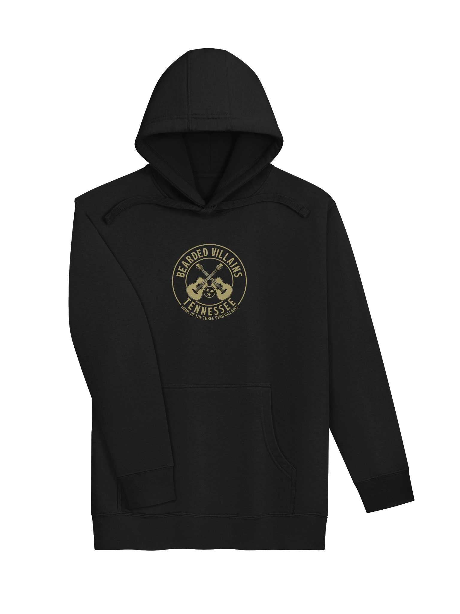 TSV “Commodore Shadowline” Premium Hoodie | Black + Vintage Gold | Front/Back Print product image (3)