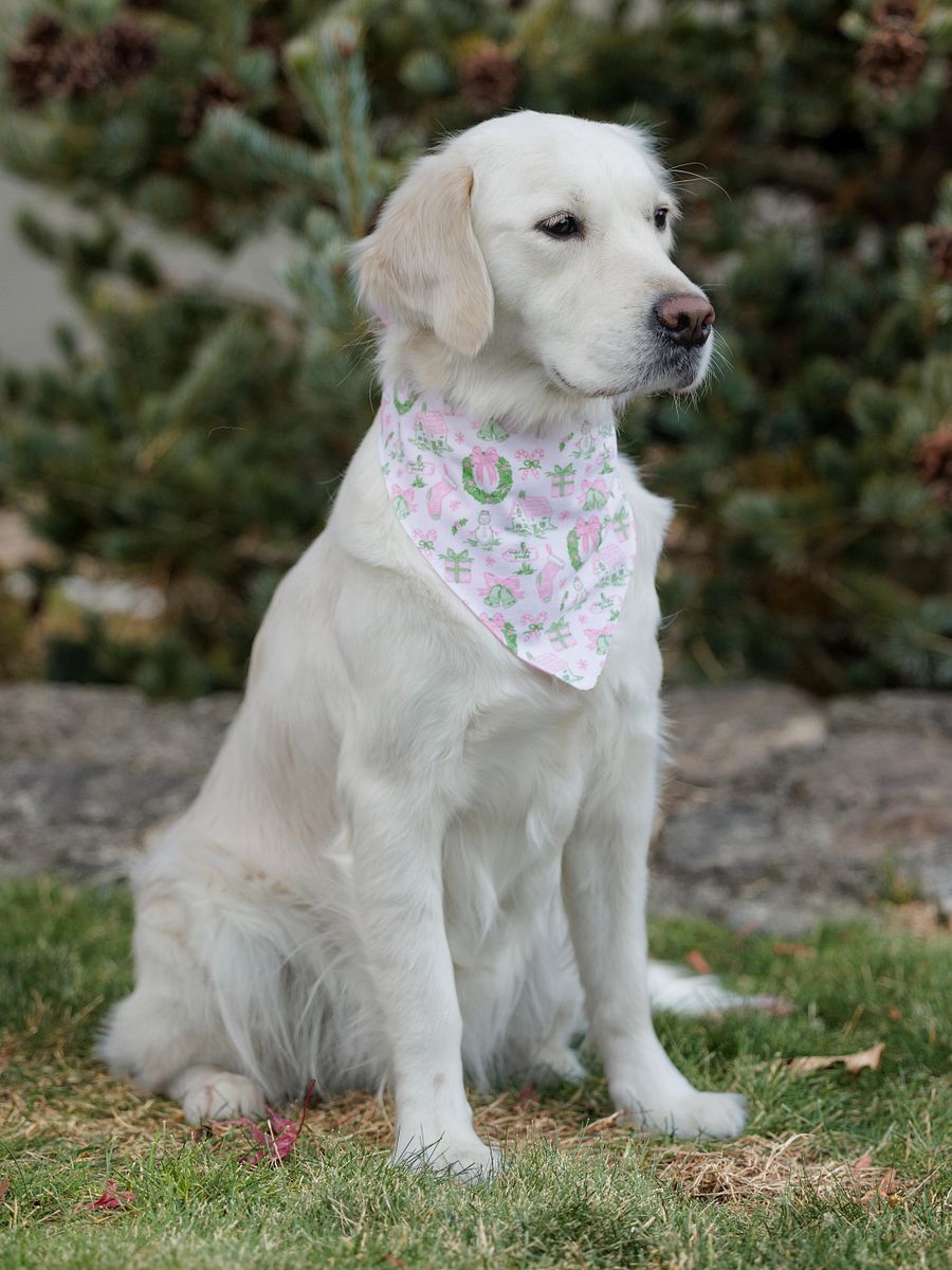 Pink Holiday Scene Bandana product image (1)