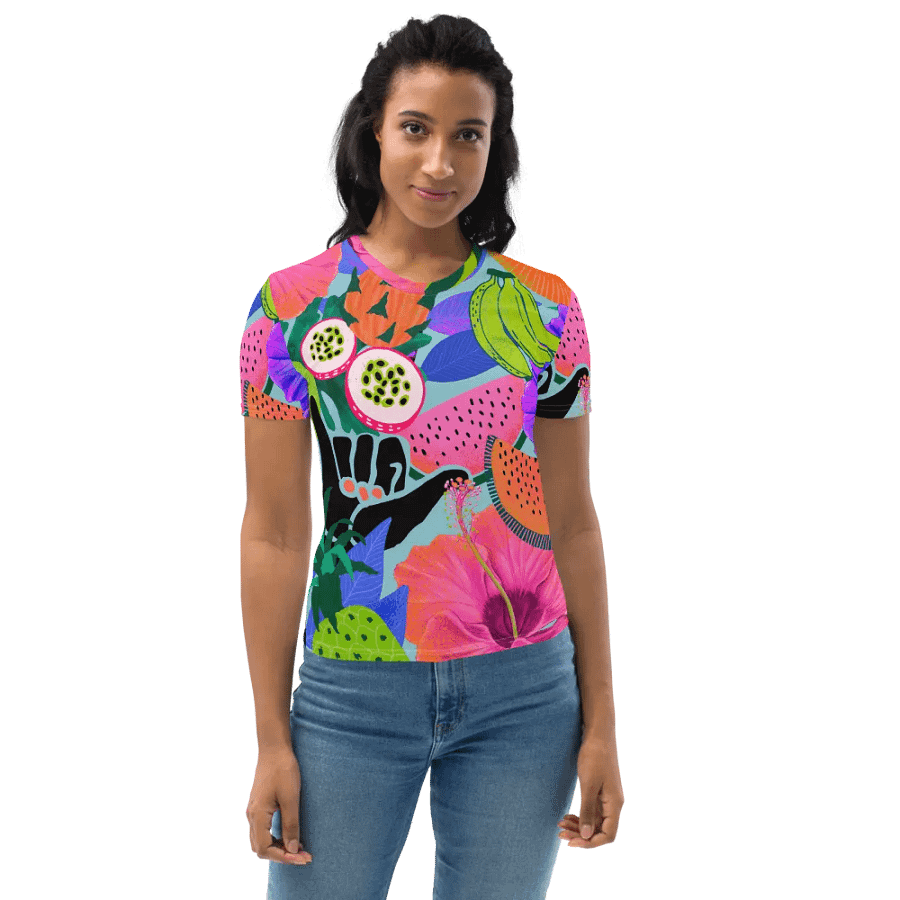 Tropical Paradise Delight All-Over Print Women's Tee product image (5)