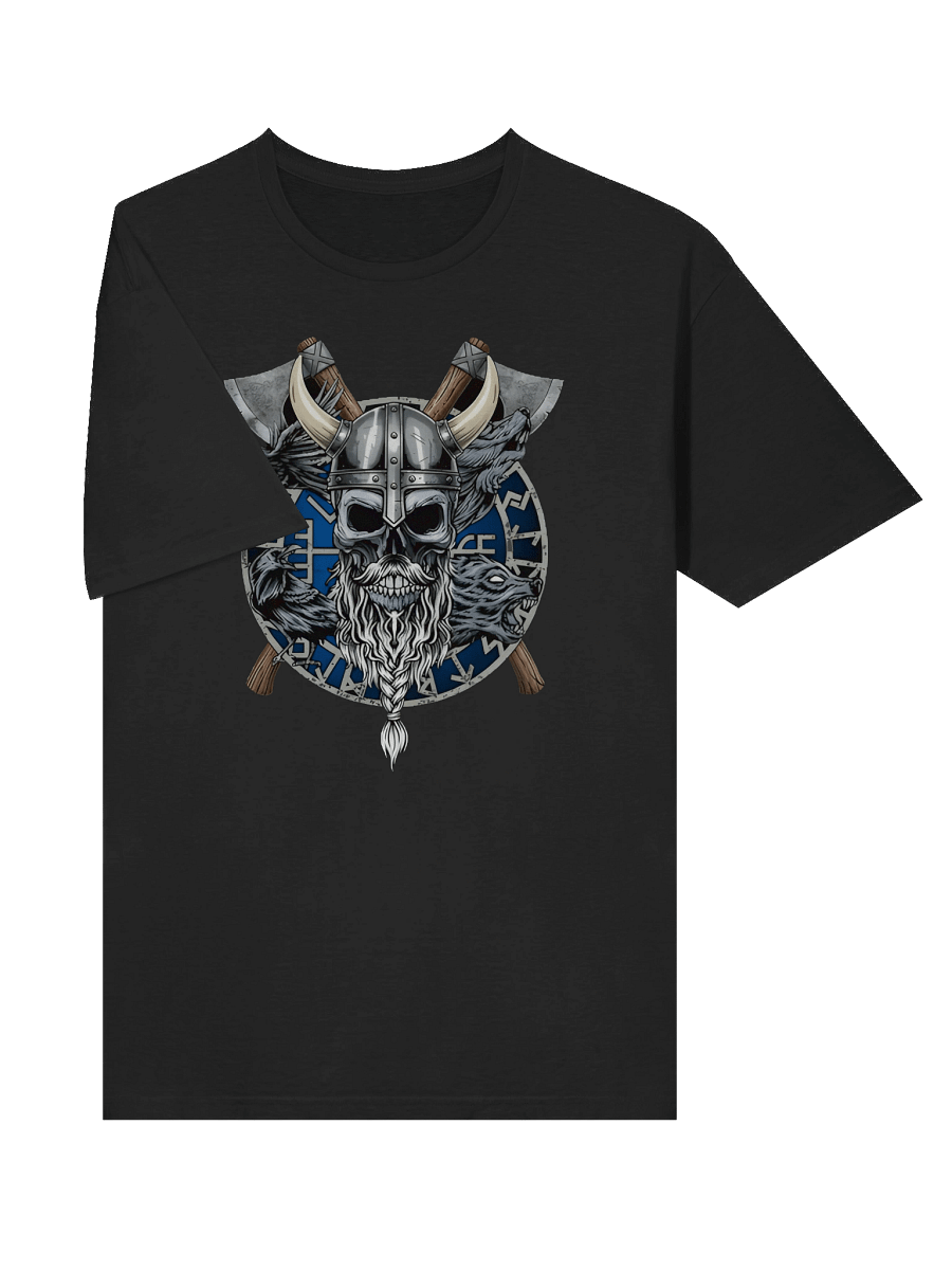 Viking Skull Front Graphic Tee product image (5)