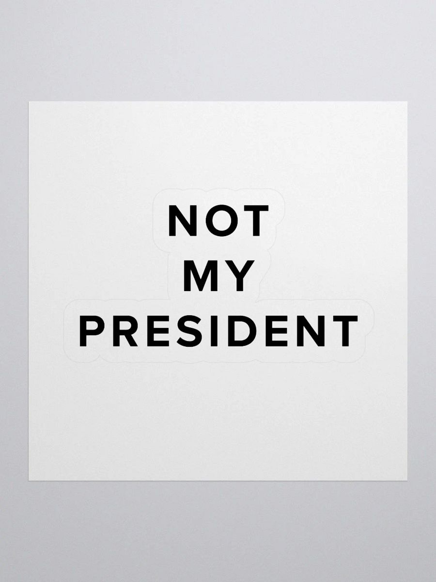 Not My President Vinyl Stickers product image (1)