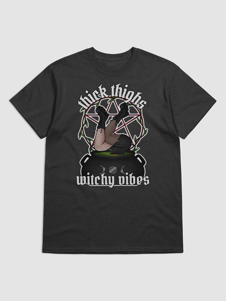 Thick Thighs Witchy Vibes Cotton Tee product image (1)