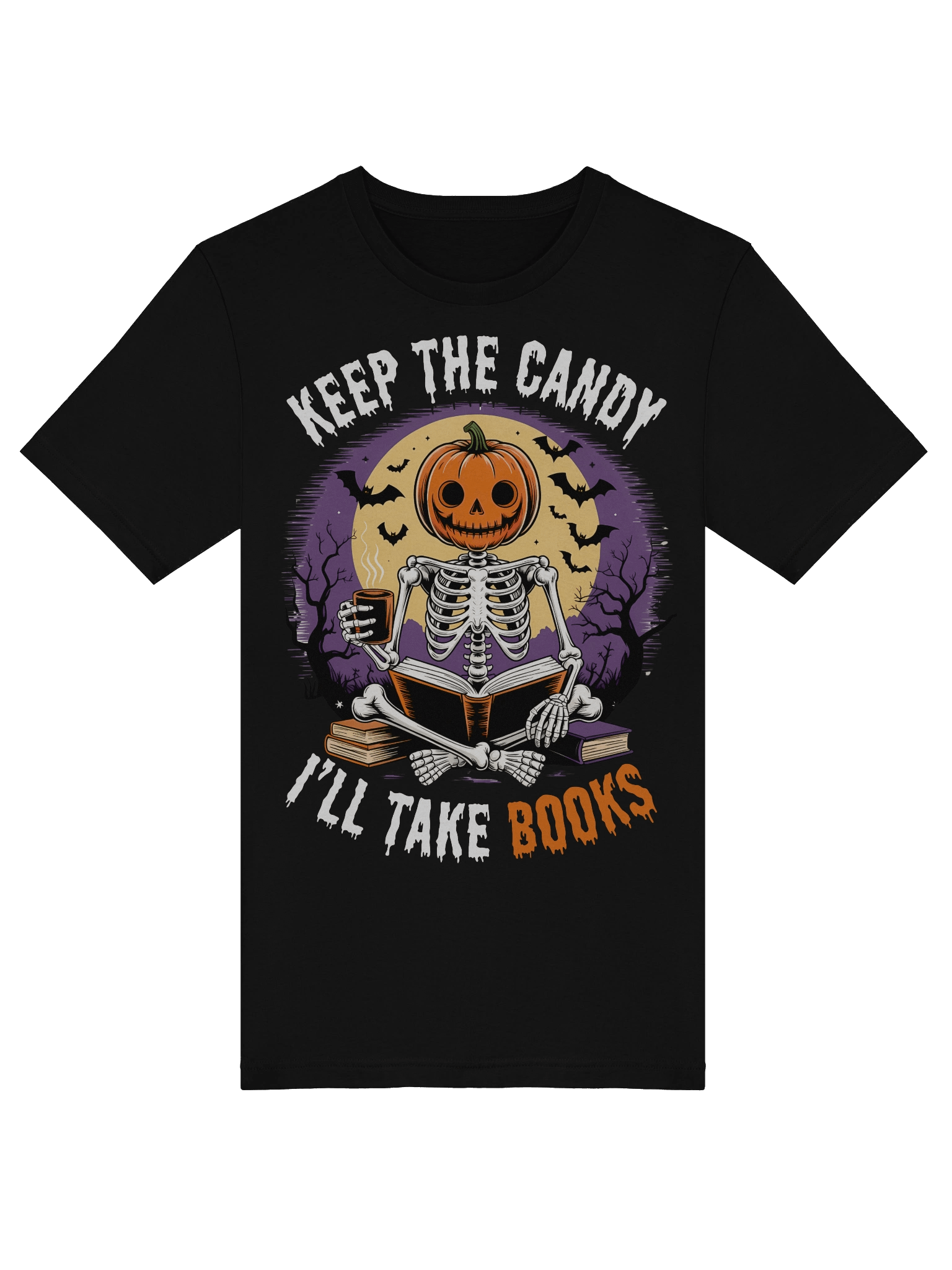 Spooky Book Lovers "I'll Take Books" Halloween T-Shirt product image (5)