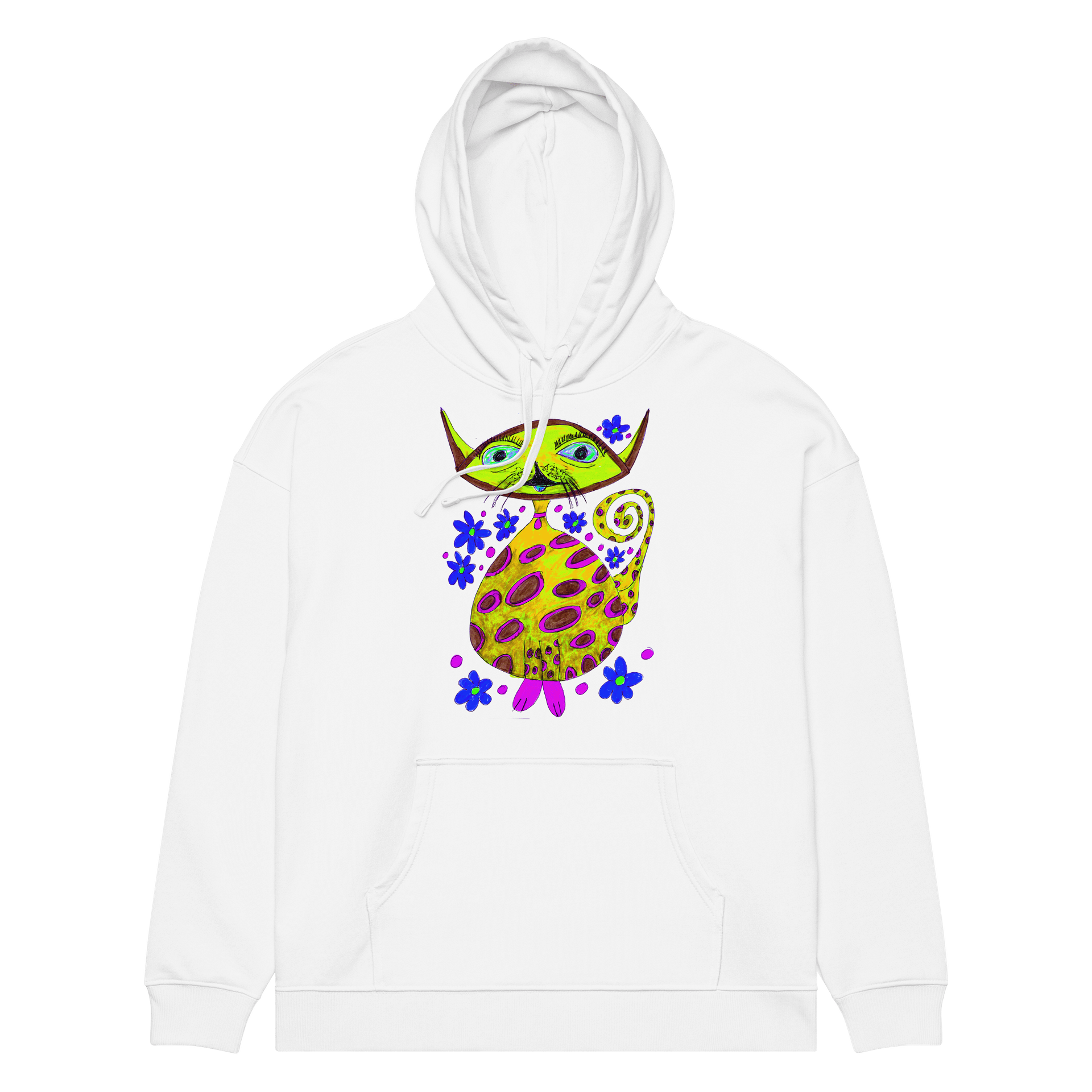 Abstract Cosmic Cat Unisex Hoodie product image (1)