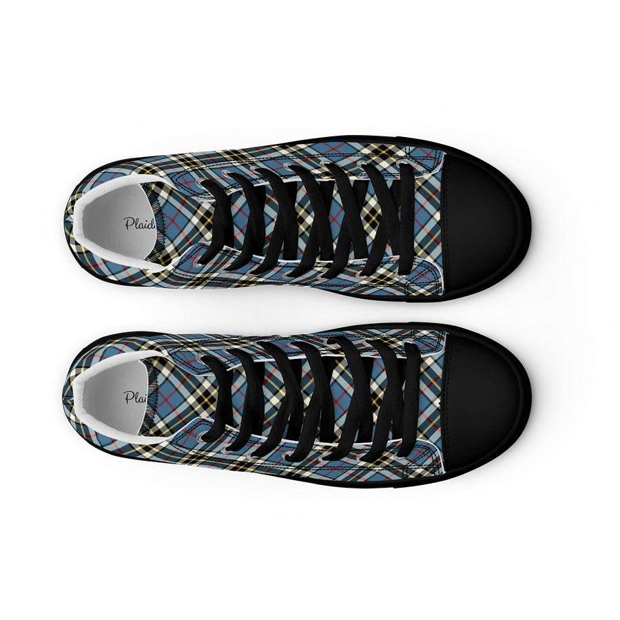 Thompson Blue Tartan Men's High Top Shoes product image (15)