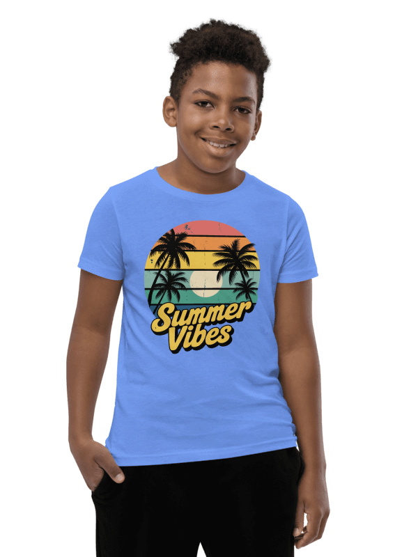 Retro Sunset Summer Vibes Youth T-Shirt product image (18)