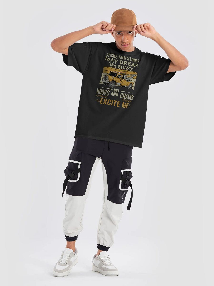 Funny Tow Truck T-Shirt – Hooks and Chains Excite Me – Tow Operator Gift product image (17)