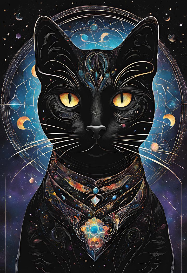 MAGIC BLACK CAT ARTWORK DOWNLOAD product image (1)