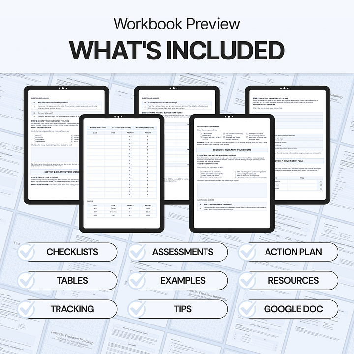 Financial Freedom Roadmap - Google Docs product image (2)