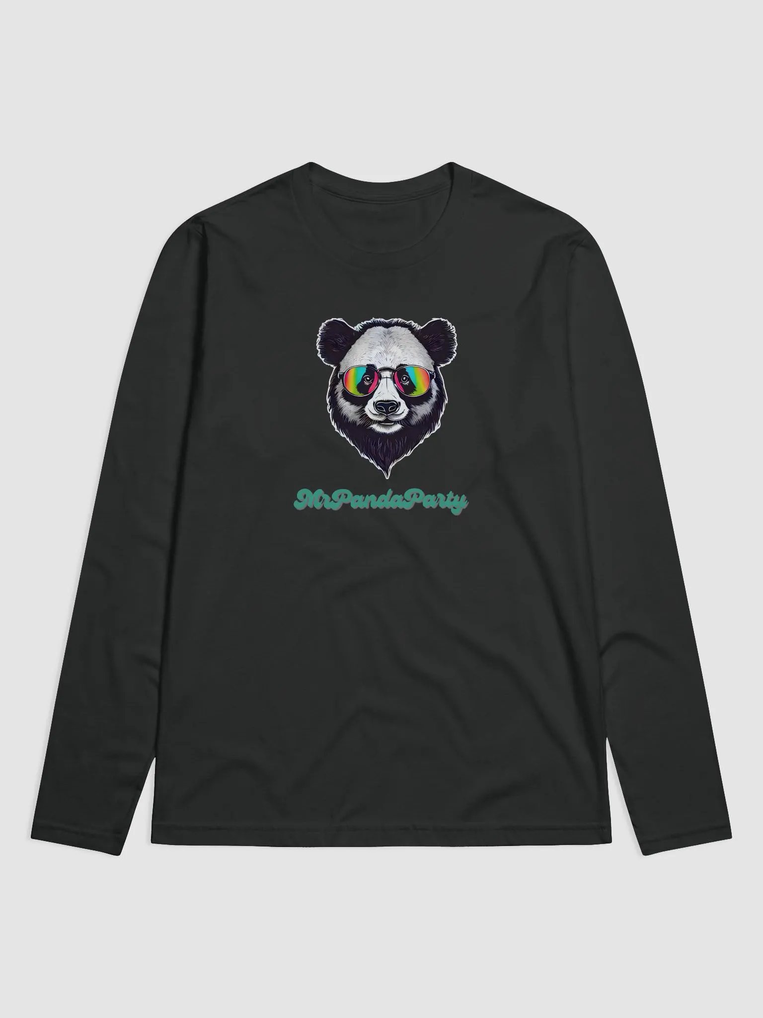 Rainbow Shades Panda Long Sleeve Tee product image (1)