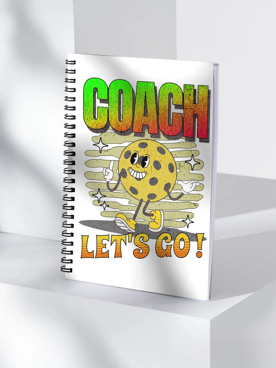 Coach Let's Go! Pickleball Spiral Notebook product image (3)
