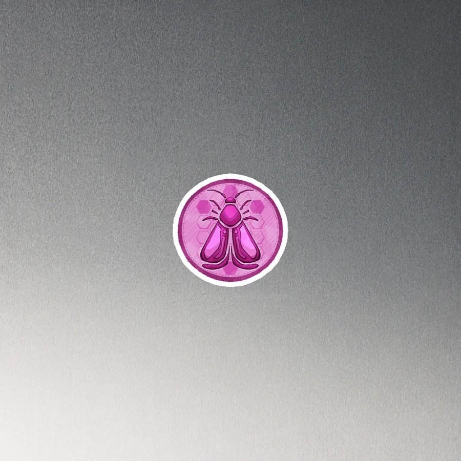 Magenta Moths Magnet product image (2)