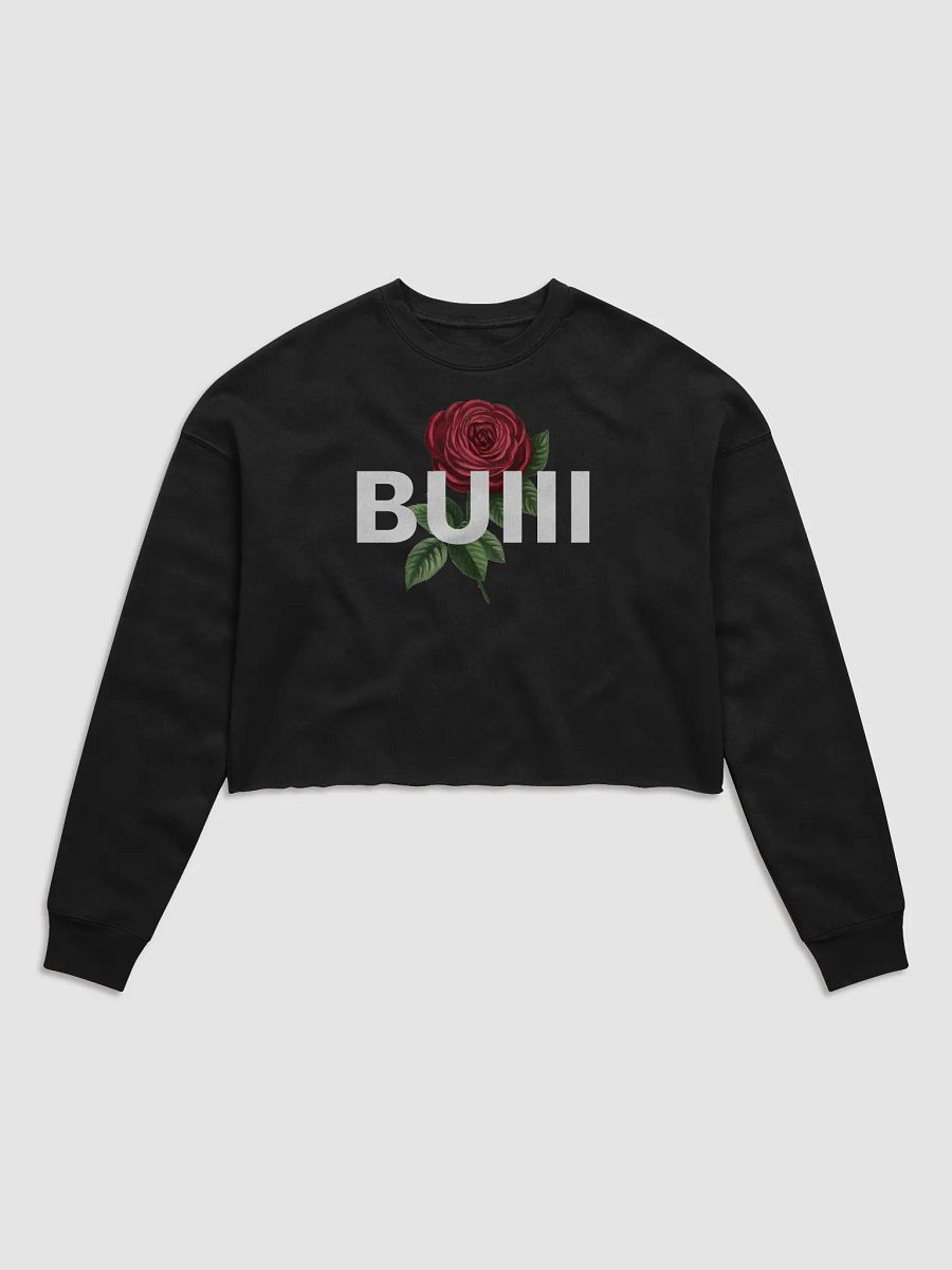 BUIII Logo Rose Women's Fleece Crop Sweatshirt product image (1)