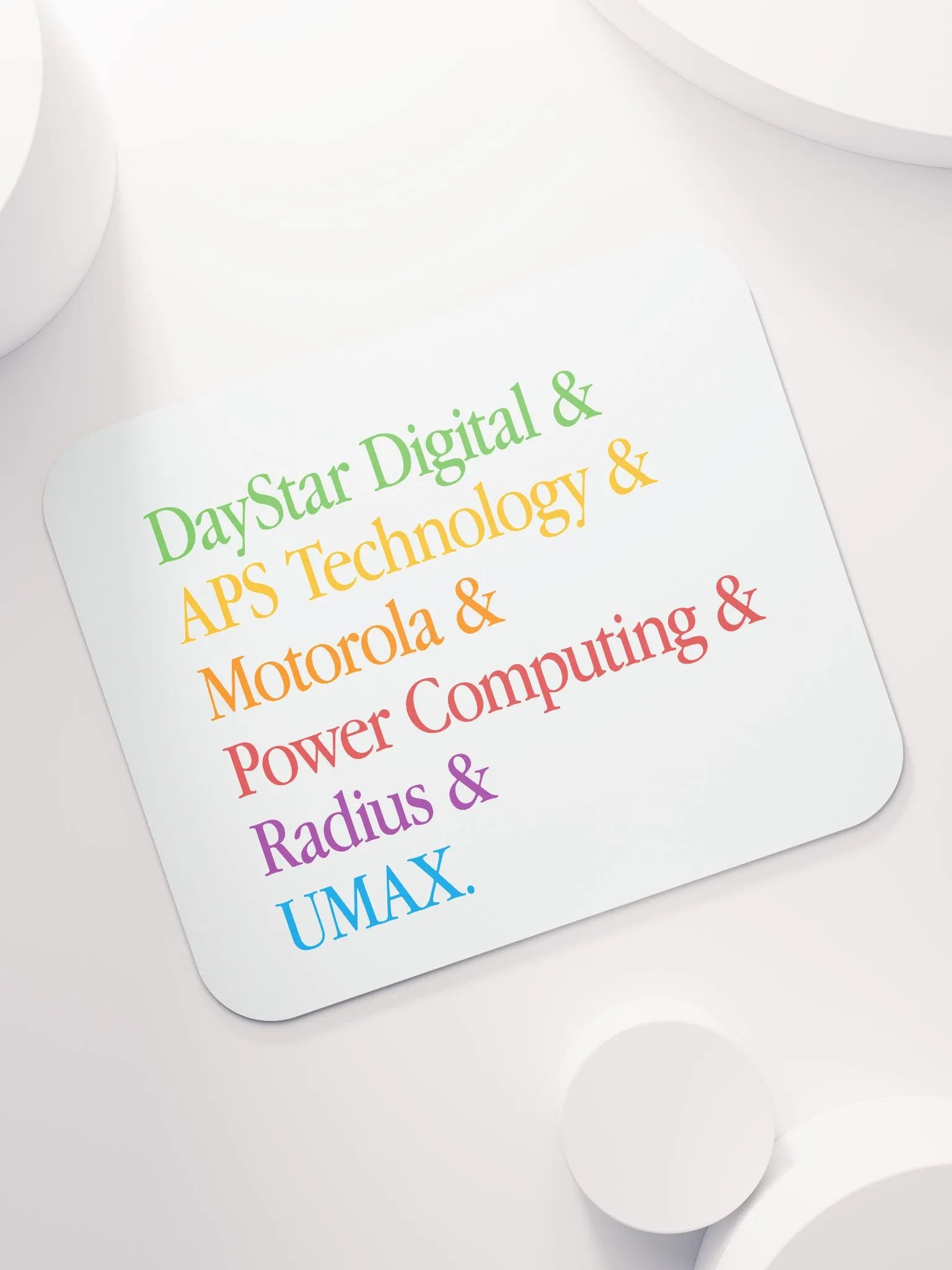 PowerPC Clone Lineup Mouse Pad (White) product image (7)