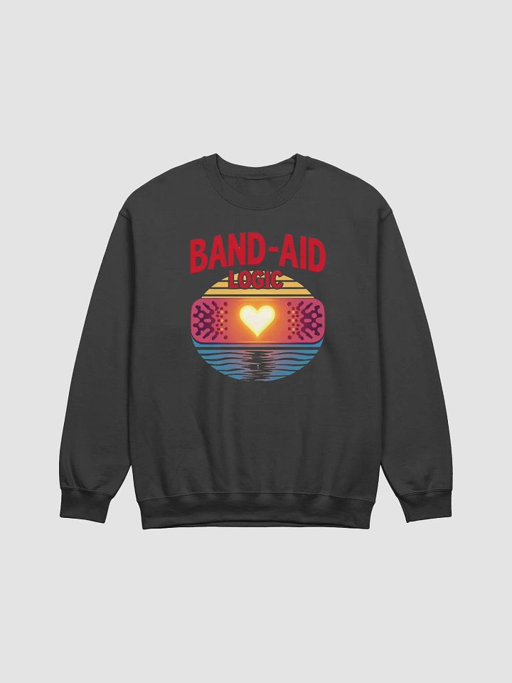 Heartfelt Logic Band-Aid Crewneck sweatshirt product image (7)