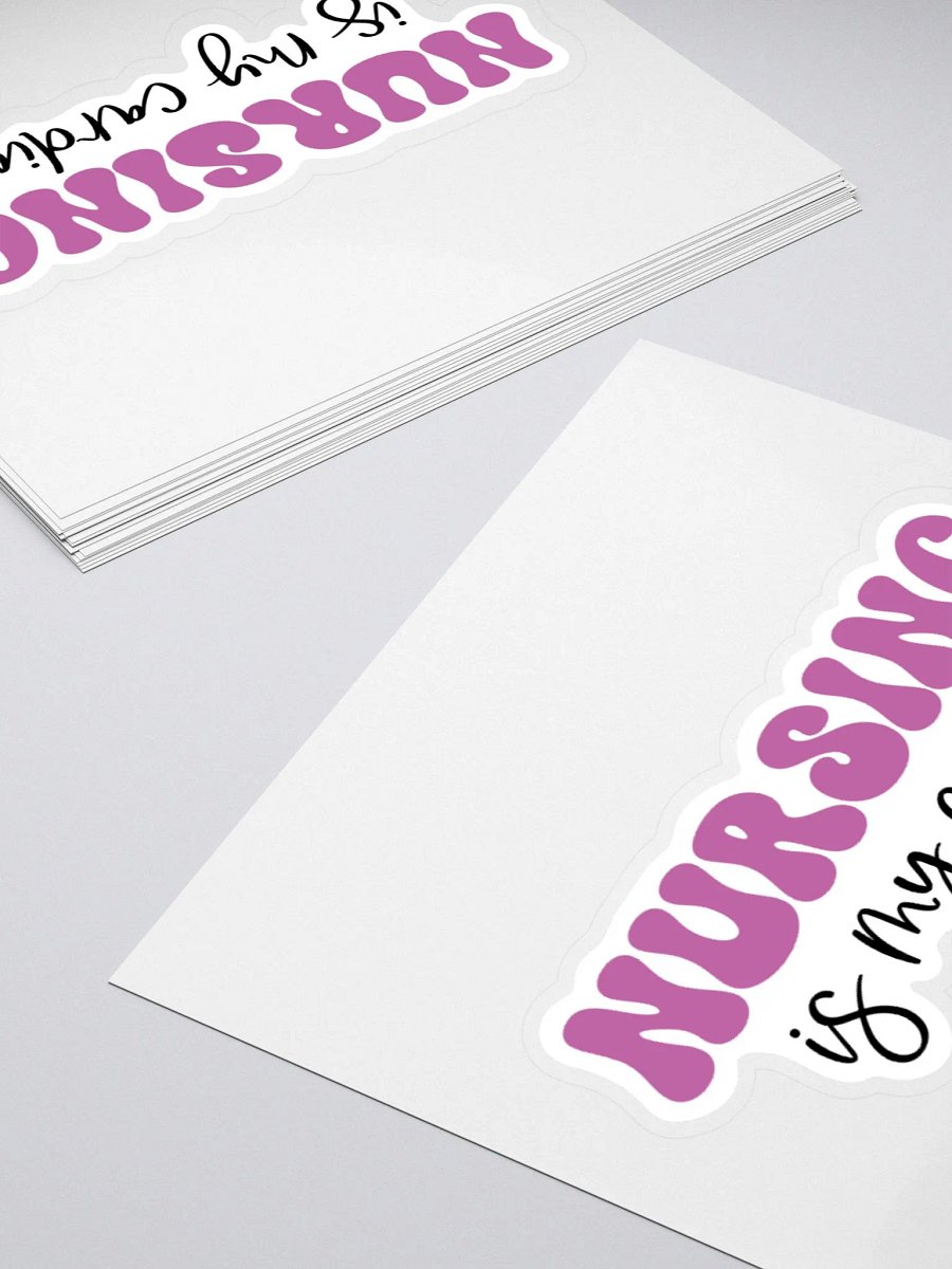 Nursing is My Cardio Sticker product image (10)