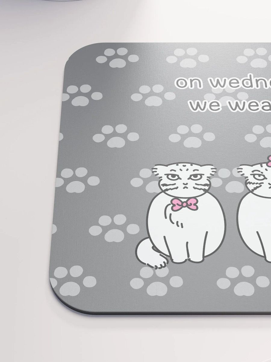 Pink Wednesdays Manul - Mousepad product image (6)
