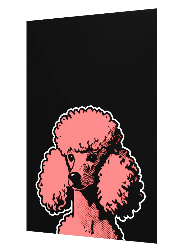 24" x 36" Pop Art Poodle Print / Frame Not Included product image (2)