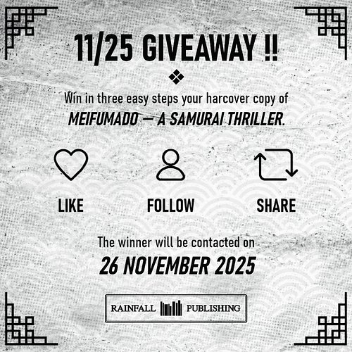 Do you want to win a copy of the Deluxe Edition of MEIFUMADO - A SAMURAI THRILLER ? 📖 It's easy !
Follow the instructions and...