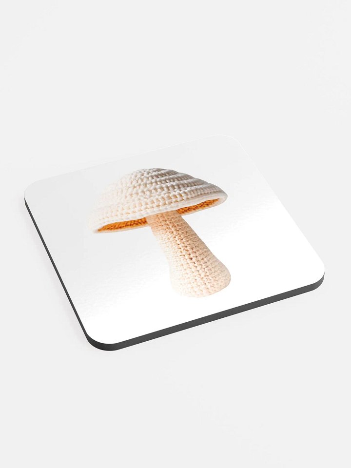 CozyAvocado Glossed Cork Coaster Mushroom #2 product image (2)