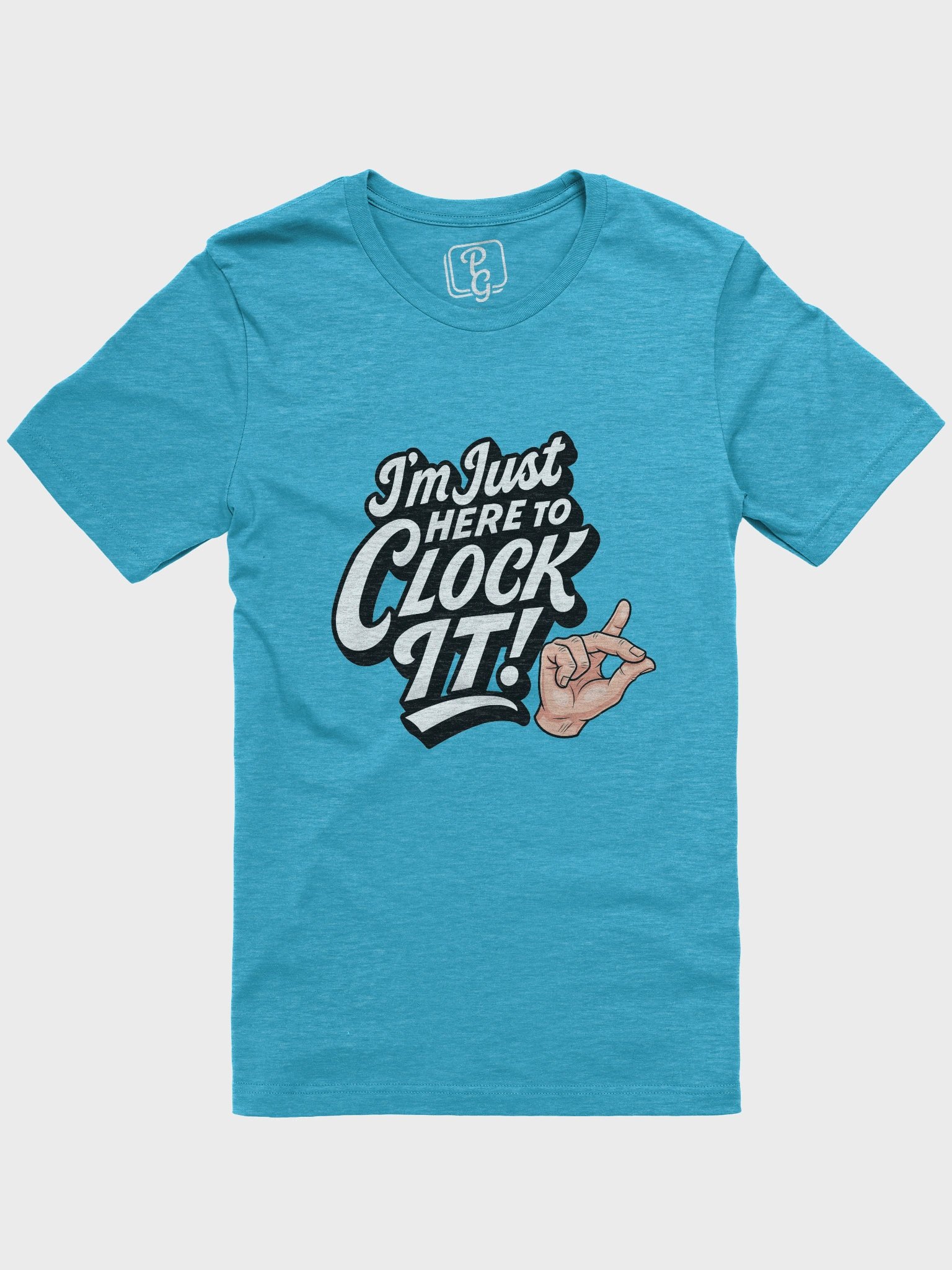 Im Just here to Clock It: TikTok Trend Unisex Tee product image (1)
