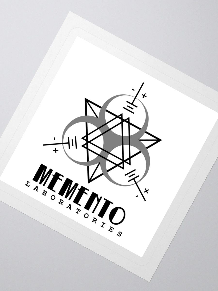 Memento Laboratories Logo [White] Sticker product image (6)