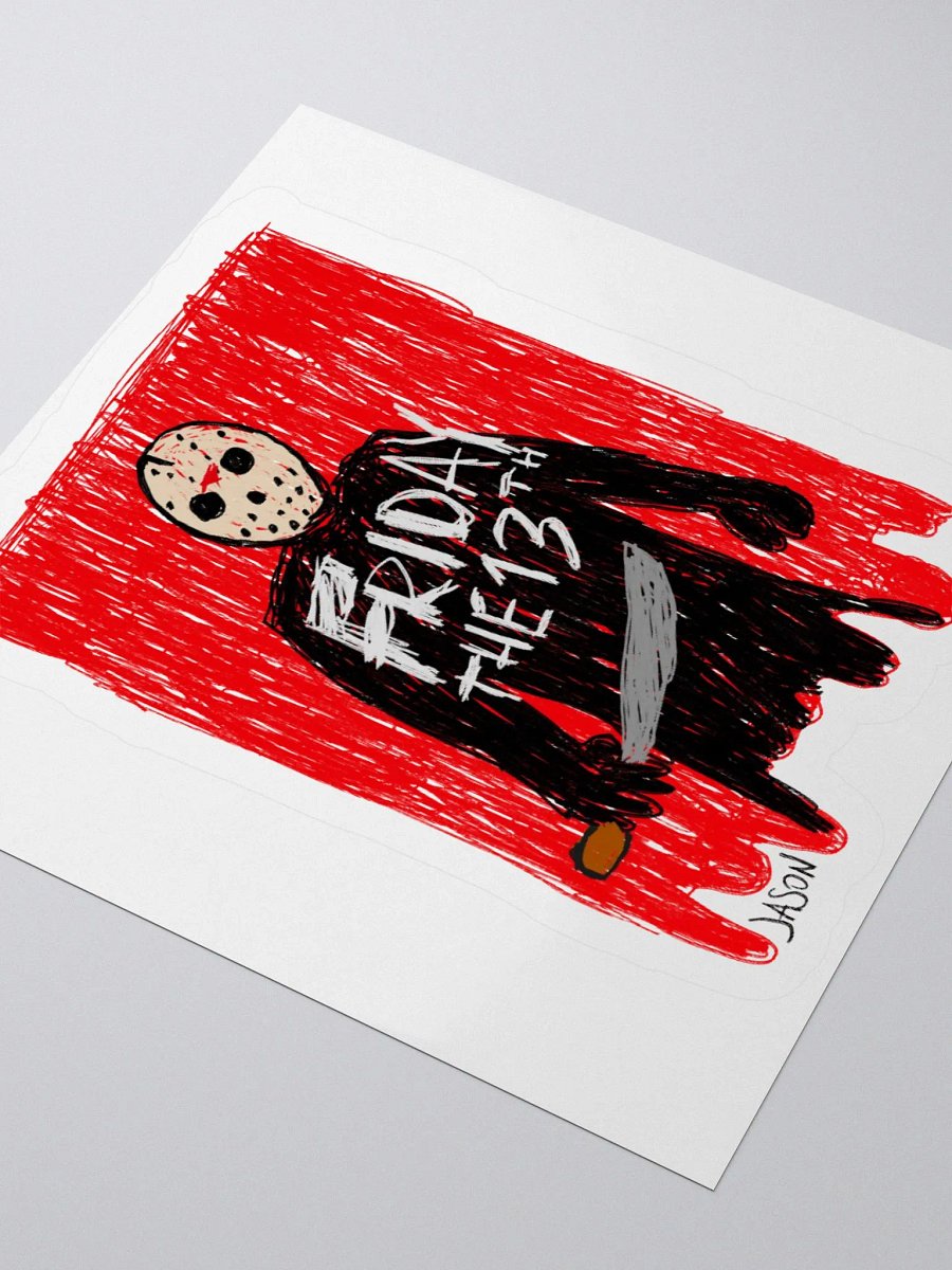 🔪🩸"JASON" CreepyKids Horror Sticker 💀 product image (3)