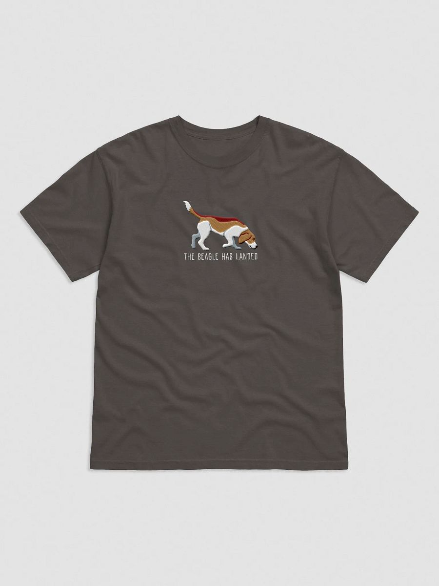 The Beagle Has Landed T-Shirt(Embroidered) of a Beagle(Tan) product image (6)