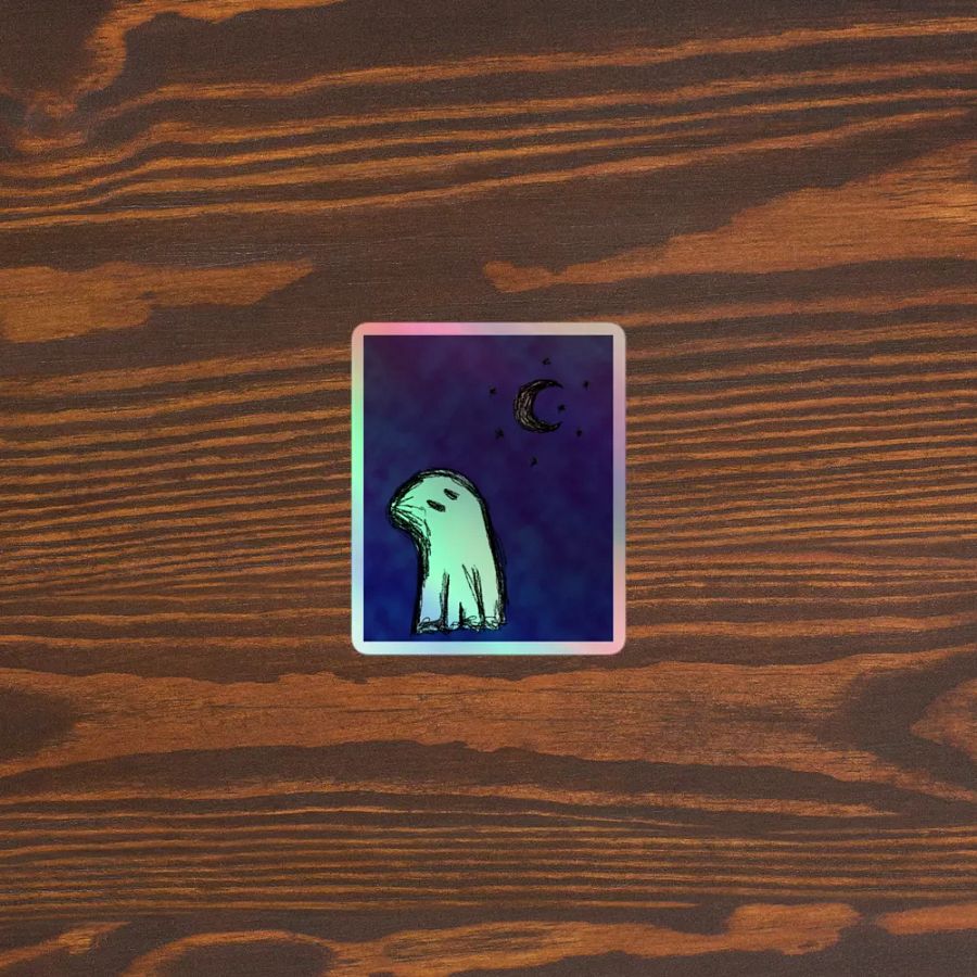 Stargazing Ghost Sticker product image (5)