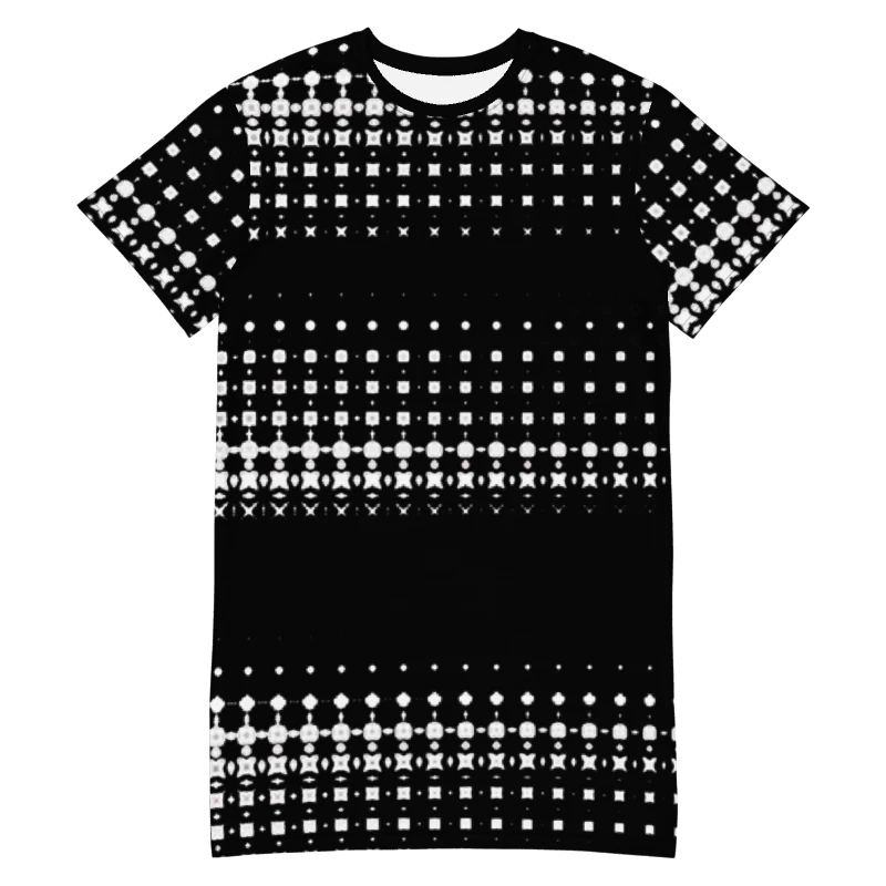 Abstract Not Quite The Little Black Dress T Shirt Dress product image (10)