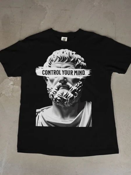Control Your Mind Stoic Quote Tshirt product image (1)
