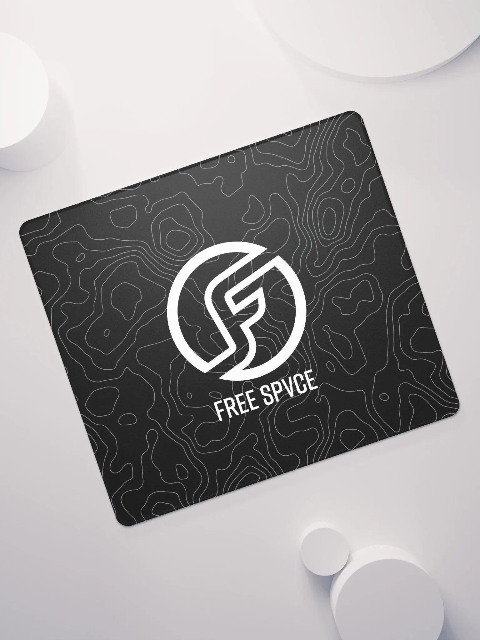 Topographic Black & Grey Mousepad product image (11)